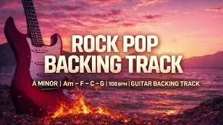Rock Pop Backing Track – A Minor (Am) | F C G | 100 BPM | Guitar Backing Track