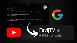 COME OTTENERE INFORMAZIONI RIGUARDO UN CANALE YOUTUBE GRAZIE ALLE API DI GOOGLE E PYTHON