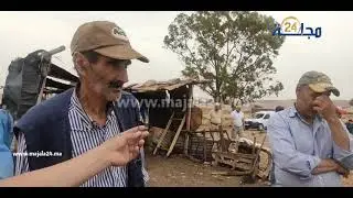 النيران تلتهم أكثر من 10 أطنان من محصول القمح و 5000 من التبن ( بال) بجماعة الحوازة ضواحي سطات
