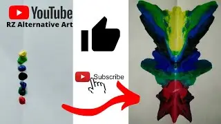 How to make #DecalcomaniaArt🎨-- 1.#artwork #artvideo #tutorials#shorts #youtubeshorts #art