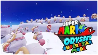 Super Mario Odyssey: Superstar Mode - Snow Kingdom - All Moons & Purple Coins Guide DAMAGELESS
