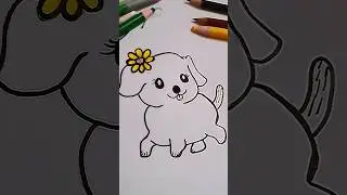 Simple drawing for kids #simpledrawingforkids #drawingdog