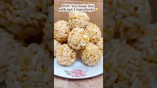 Murhi Gur Laddu|Puffed Rice Jaggery Laddu | Bihar Famous Healthy Sweet #biharifood #viral #trending