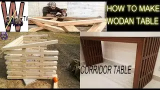 How to make wooden table corridor table