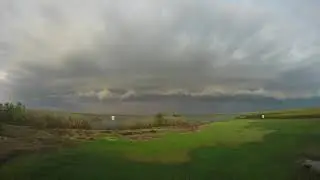 September 14, 2020 dramatic time-lapse of a feederband ahead of Hurricane Sally