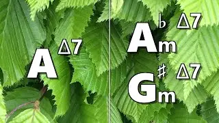Amaj7 to Abm maj7 (G#m maj7) Backing Track