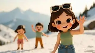 Pure joy - Small kids conquer a giant mountain! Nursery rhyme/song
