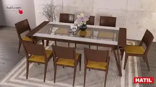 4/6/8 Seater Dining Set | Dining | HATIL BD | ডাইনিং টেবিল | Comet-192 and Hibiscus-199