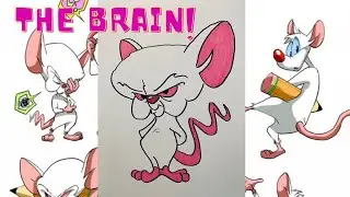 How to Draw The Brain! from Pinky and The Brain.