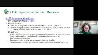 MDE Climate Pollution Reduction Grant (CPRG) Webinar (2023)