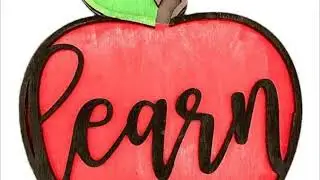 Learn teachers apple - Interchangeable welcome sign cutouts designs attachments pieces seasonal p...