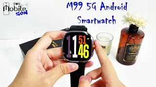 All New M99 5G 2.4inch Amoled Display Android Rotating Camera Smartwatch 2025