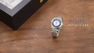 Review đồng hồ Titoni Space Star 83538 S-580 Automatic - Bắt Trend Nhanh Mặt Số Ph&acirc;n Khu