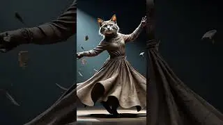 🌟 Funny Dancing Cat in Mud Dress | Cute Cat Dance Shorts 2025 🐾😂