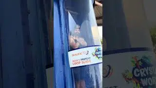 SUICIDE 360- India&rsquo;s fastest Water loop slide at CRYSTAL WORLD