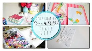 Clean With Me! - Speed Cleaning - Cleaning my Craft Room