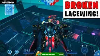 Lacewing is BROKEN on THIS MAP | Mech Arena | 1v1 Custom
