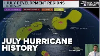 By The Numbers - An Insight into the July Hurricane History | ABC 33/40 WEATHER