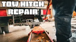 REPAIR bent tow hitch - cutting, bending and welding