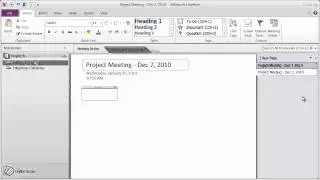 2 Creating Notebooks, Sections and Pages In Microsoft OneNote