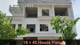 18 by 45 House Plan | 810 sq ft ka home plan | 2 BHK House Plan | 2 Bedroom | 1 Kitchen | 2 Bathroom