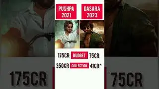 Pushpa vs Dasara collection🔥🔥😱 #shorts #viral #cinedaily
