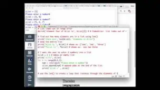 Python Strings and Lists 07/11/2017
