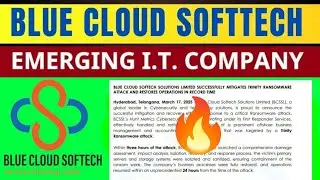 Blue Cloud Softech Solutions Ltd, Blue Cloud Softech Solutions ltd 2025