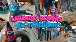 LAVANDO ROUPAS NO TANQUINHO COM BARBAREX E ENXAGUANDO COM AMACIANTE COMFORT #diadelavarroupas