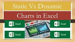 Dynamic vs. Static Charts in Excel | Excel Charts in Urdu/Hindi