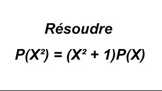 Résolution d'une équation avec le degré du polynôme
