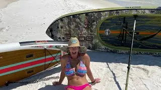 SUP boarding Fort Pickens, Pensacola Beach. Bote Rockham and HD aero