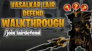 Vasalkar Lair Defend Quest Walkthrough /join lairdefend - AQW