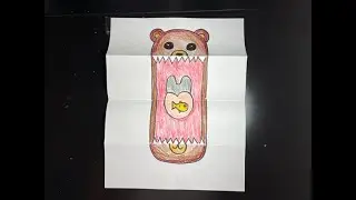How To Draw A Bear Folding Surprise Puppet /Art For Kids /Facts About Bears /Teddy Bear