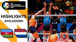 Azerbaijan vs. Netherlands - Highlights | CEV Women's Tokyo Volleyball Qualification 2020
