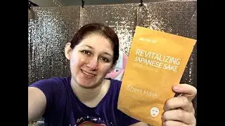 Review - Glam Up Revitalizing Japanese Sake Sheet Mask