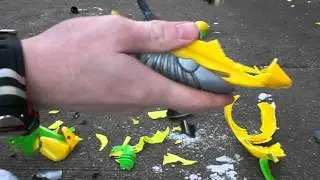 Destroying a Nerf Gun