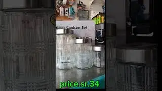 Glass canister set ||  2L  1.6L  1.2L ml 750 #salimtraders #glass #fourpiece #set