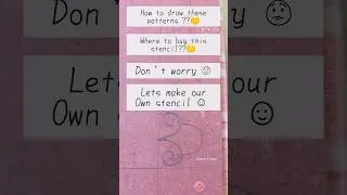 How to make stencil at home? Lippan art| #diy #tips #craftideas #diycrafts #trending #tutorial #yt