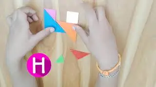 Tangram Puzzle/Alphabet Series: H /Skill development activities/Brain sharping n Funtime for Kids