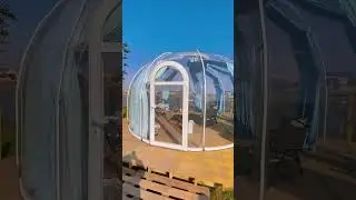 The dome leisure bubble house on the campsite takes only two hours to install #dome #patio #tent