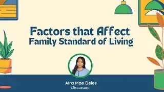 FACTORS THAT AFFECT STANDARD OF LIVING