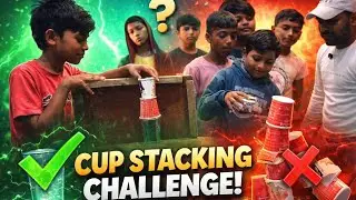 Cup stacking challenge 😱 Part-2 @Nafisfunvlog 
