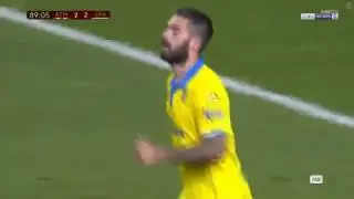 ATL&Eacute;TICO MADRID VS LAS PALMAS 2-2  Marko Livaja GOAL 10-1-2017 [HD]