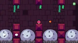 Dadish 2. World 4 - Fantomo Temple. Level 38. Walkthrough with Star.