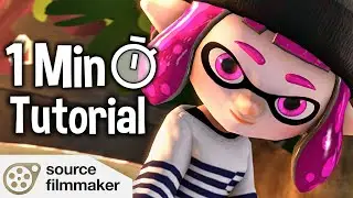 How to Make a Splatoon Poster in SFM in 1 Minute #Shorts