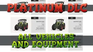 Platinum DLC: All Vehicles & Equipment | Farming Simulator 19