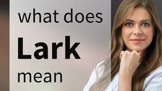 Lark &mdash; LARK meaning