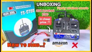 Flysky-CT6B wireless remote Under best price||Unboxing||how to bind/connect receiver with fs remote