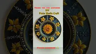 Pista Shell Wall Hanging Craft Ideas| Craft With Pista Shells #shorts #viral #pista #handmade#craft